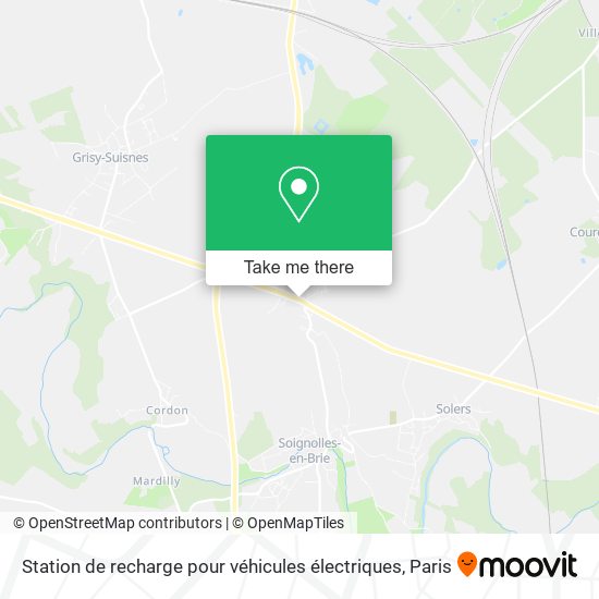 Station de recharge pour véhicules électriques map