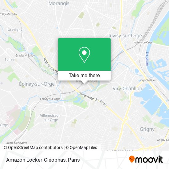 Amazon Locker-Cléophas map