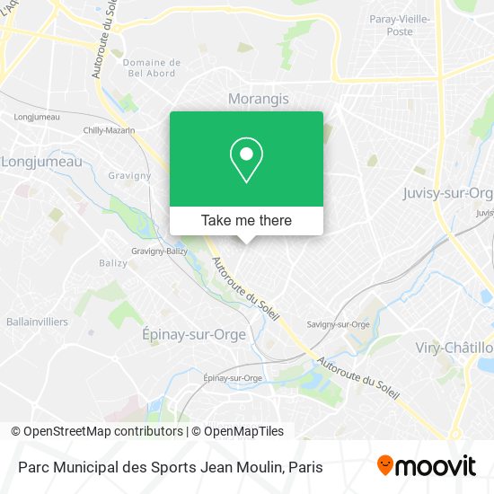 Mapa Parc Municipal des Sports Jean Moulin