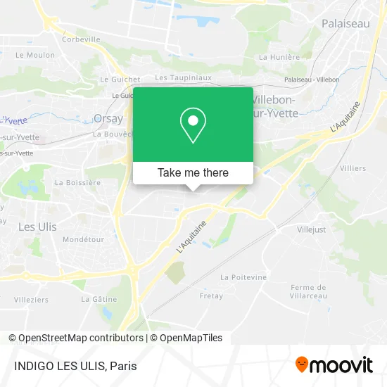INDIGO LES ULIS map