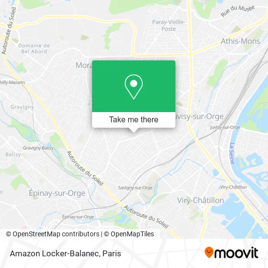 Amazon Locker-Balanec map