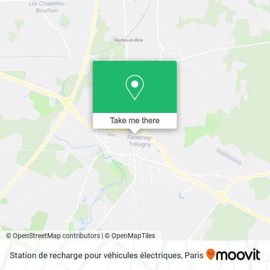 Station de recharge pour véhicules électriques map
