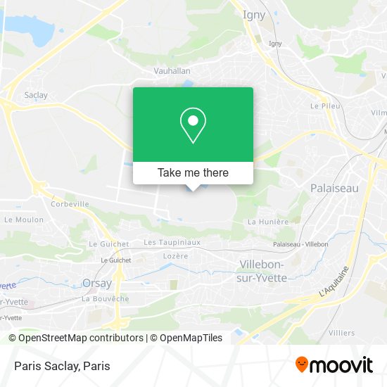 Paris Saclay map