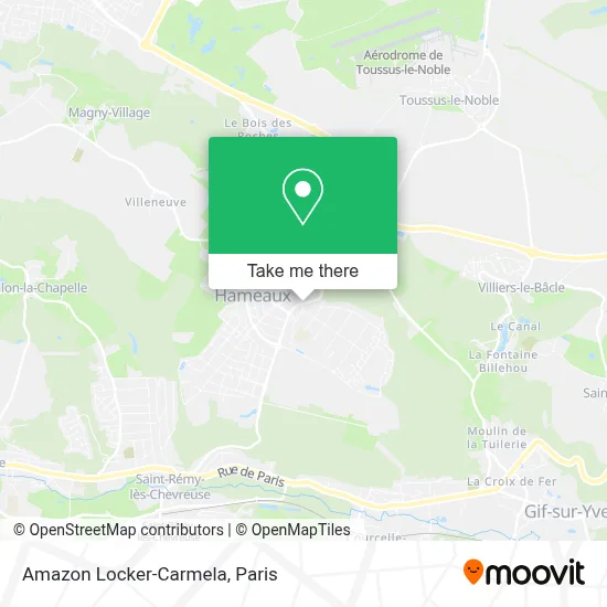 Amazon Locker-Carmela map