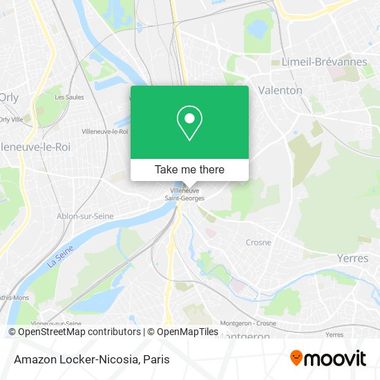 Amazon Locker-Nicosia map