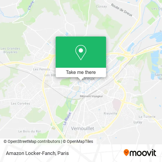 Amazon Locker-Fanch map