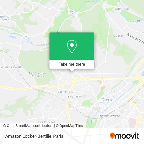 Mapa Amazon Locker-Bertille