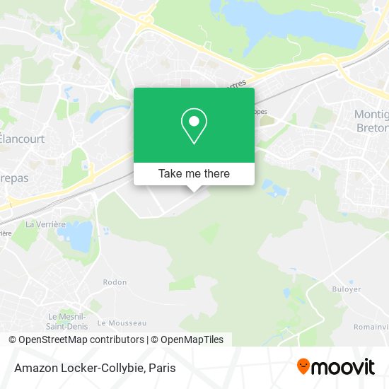 Amazon Locker-Collybie map