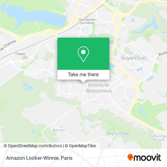 Amazon Locker-Winnie map