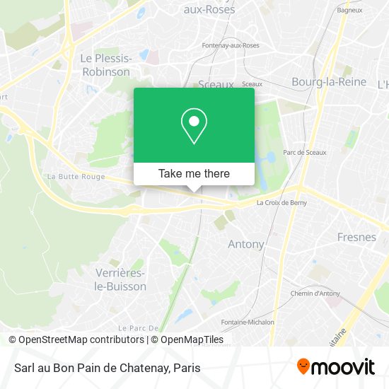 Sarl au Bon Pain de Chatenay map