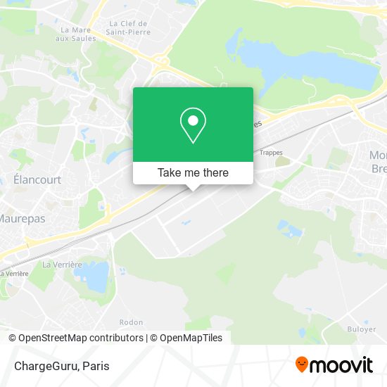 Mapa ChargeGuru