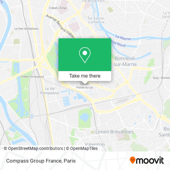 Mapa Compass Group France