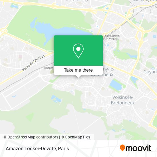 Amazon Locker-Dévote map