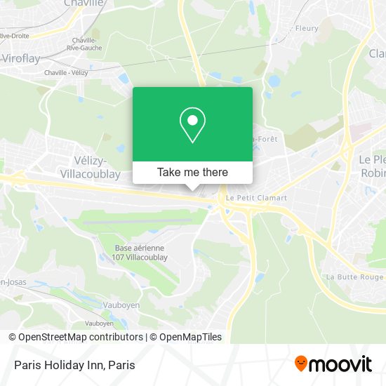 Paris Holiday Inn map