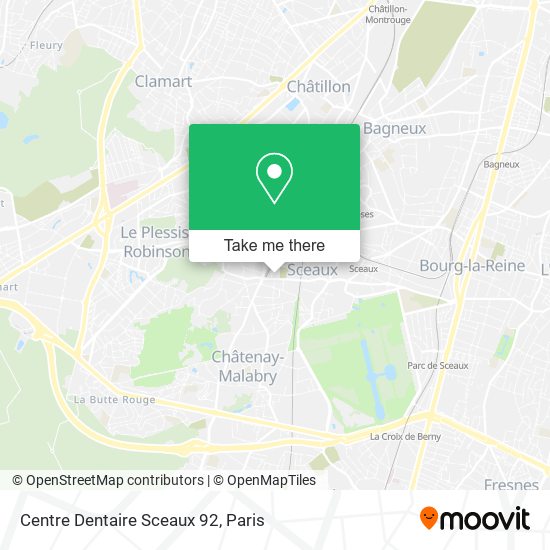 Centre Dentaire Sceaux 92 map