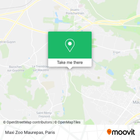 Mapa Maxi Zoo Maurepas
