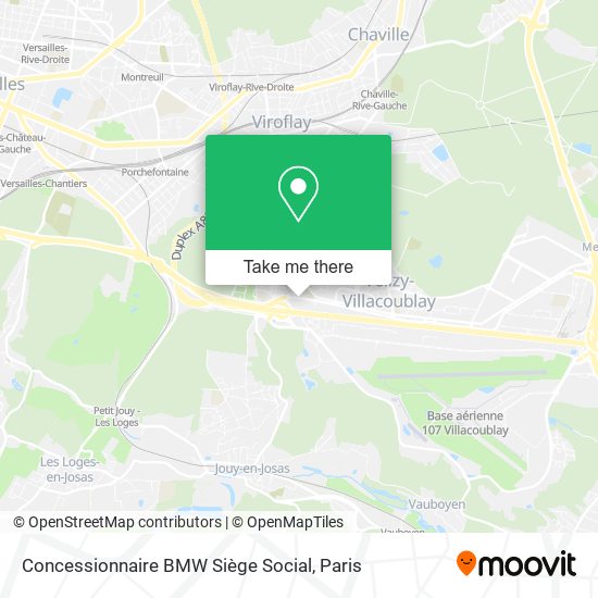 Mapa Concessionnaire BMW Siège Social