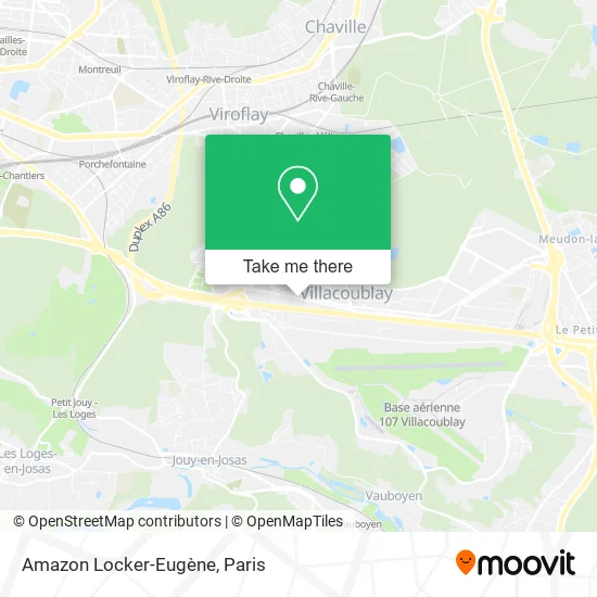 Amazon Locker-Eugène map