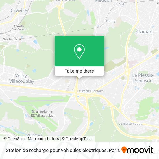 Station de recharge pour véhicules électriques map