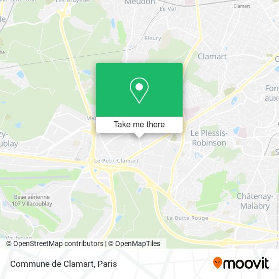 Mapa Commune de Clamart