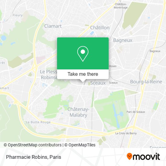 Pharmacie Robins map