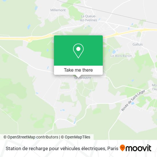 Mapa Station de recharge pour véhicules électriques