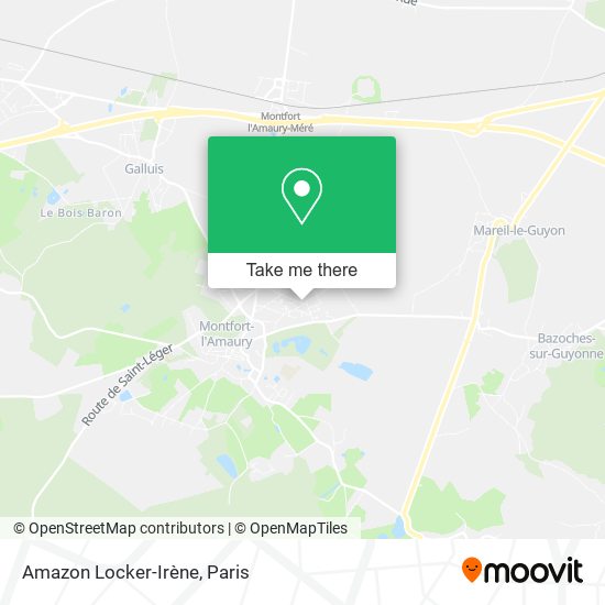Mapa Amazon Locker-Irène
