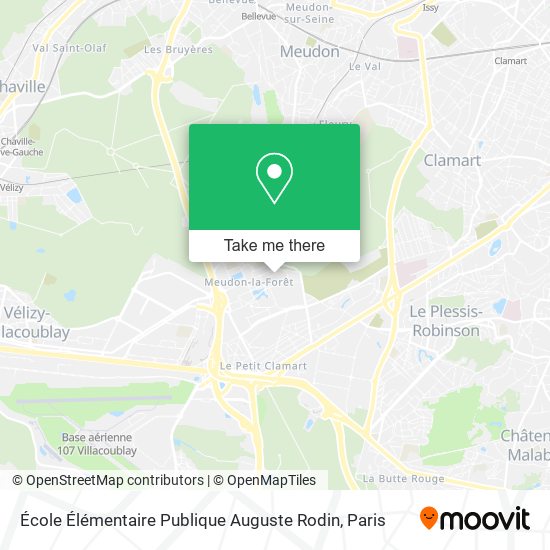 Mapa École Élémentaire Publique Auguste Rodin