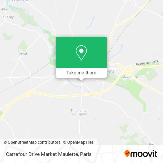 Carrefour Drive Market Maulette map