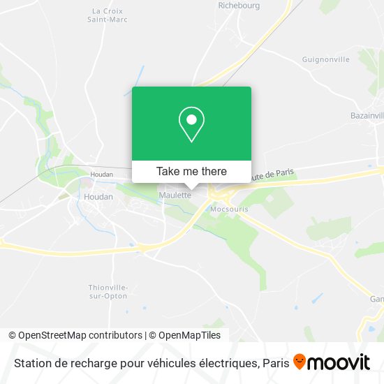 Station de recharge pour véhicules électriques map