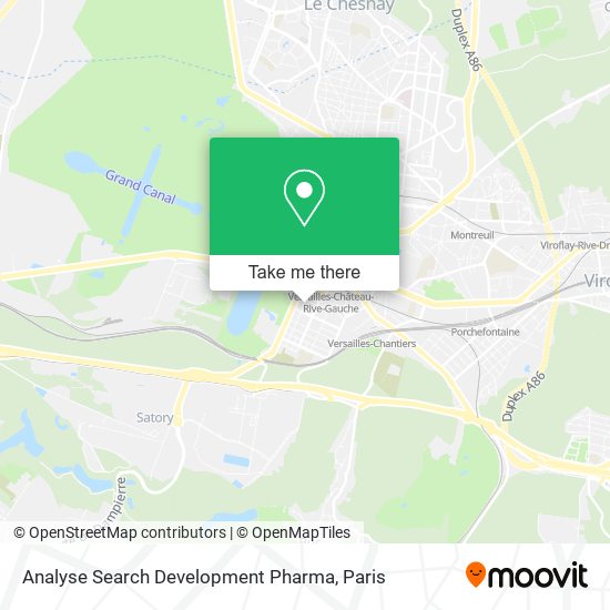 Analyse Search Development Pharma map