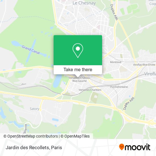 Jardin des Recollets map
