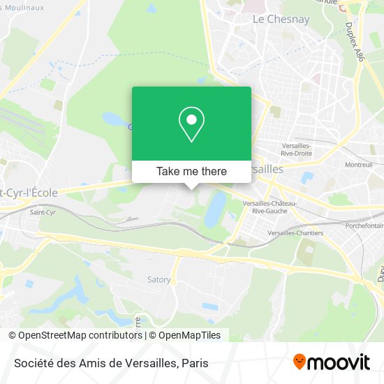 Mapa Société des Amis de Versailles