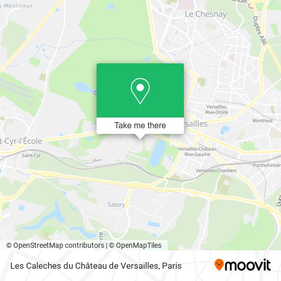 Mapa Les Caleches du Château de Versailles