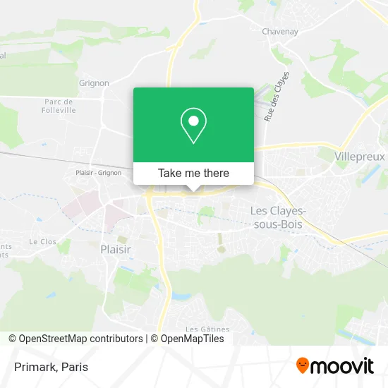 Primark map