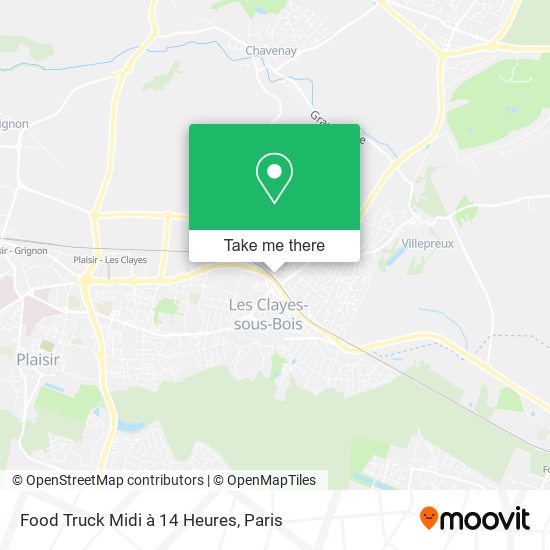 Food Truck Midi à 14 Heures map