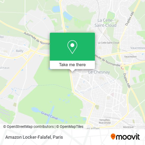 Amazon Locker-Falafel map