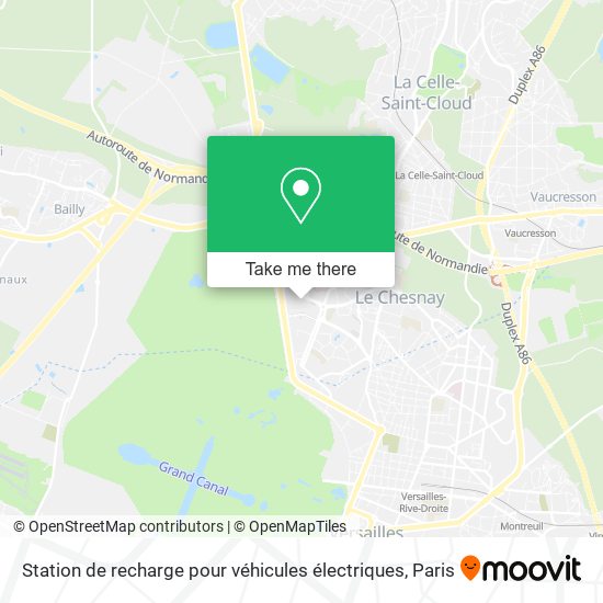 Station de recharge pour véhicules électriques map