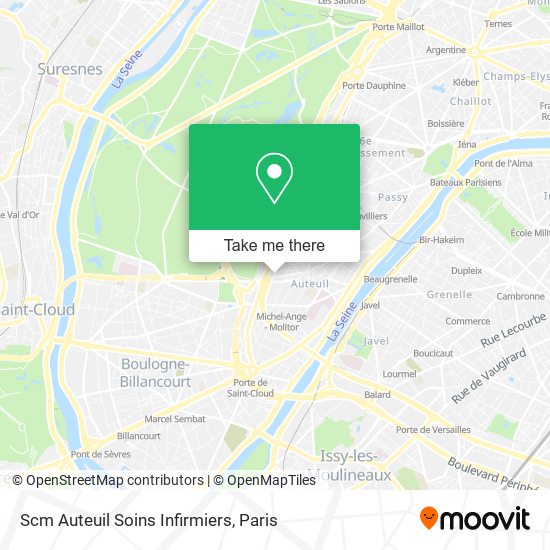 Scm Auteuil Soins Infirmiers map