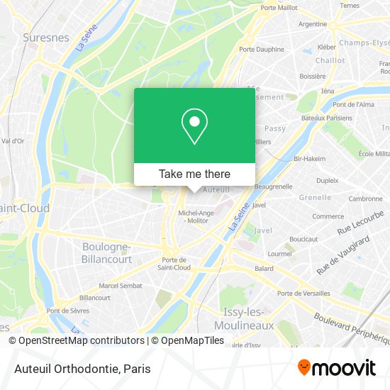 Auteuil Orthodontie map