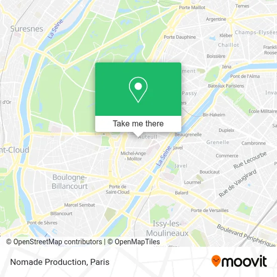 Nomade Production map