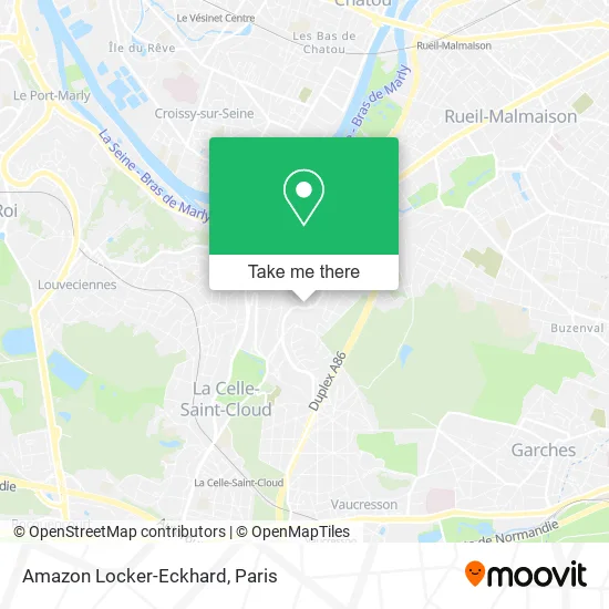 Amazon Locker-Eckhard map