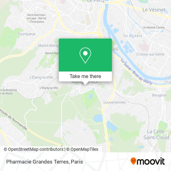 Mapa Pharmacie Grandes Terres