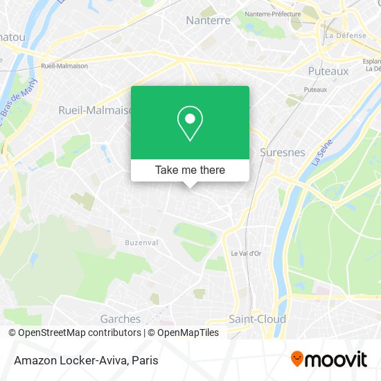 Amazon Locker-Aviva map