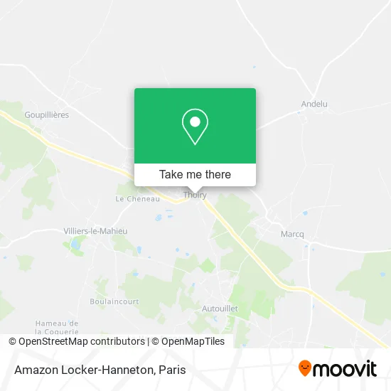 Amazon Locker-Hanneton map