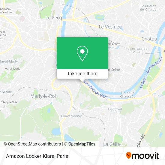 Amazon Locker-Klara map