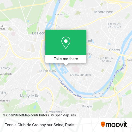 Tennis Club de Croissy sur Seine map
