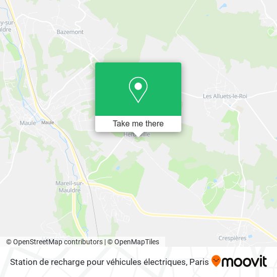 Station de recharge pour véhicules électriques map