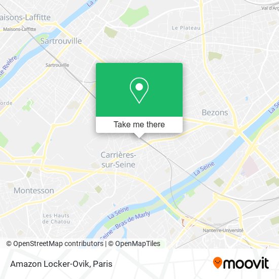 Amazon Locker-Ovik map