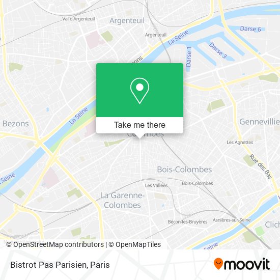 Mapa Bistrot Pas Parisien